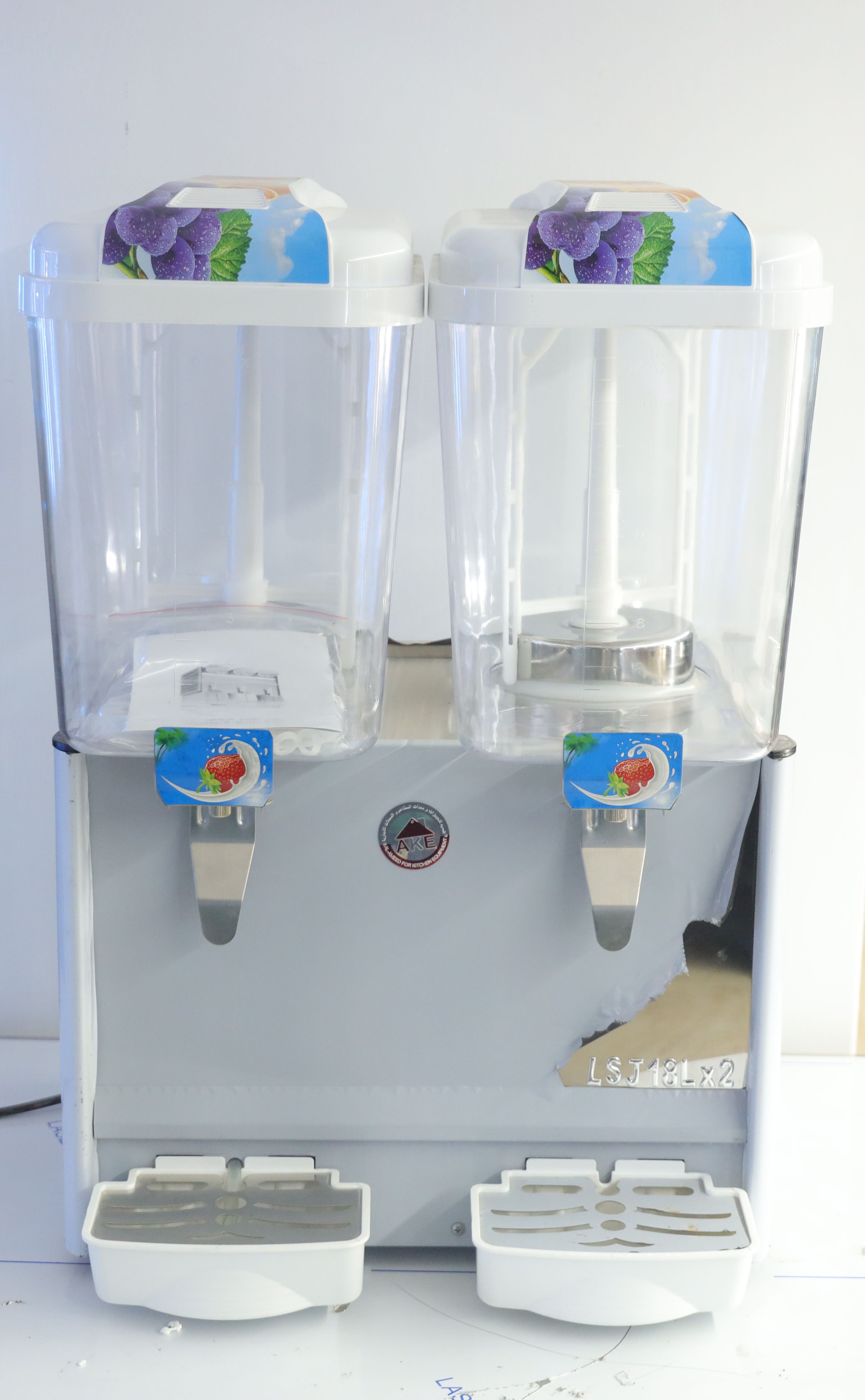 ماكنة تبريد عصير 18+18 لتر