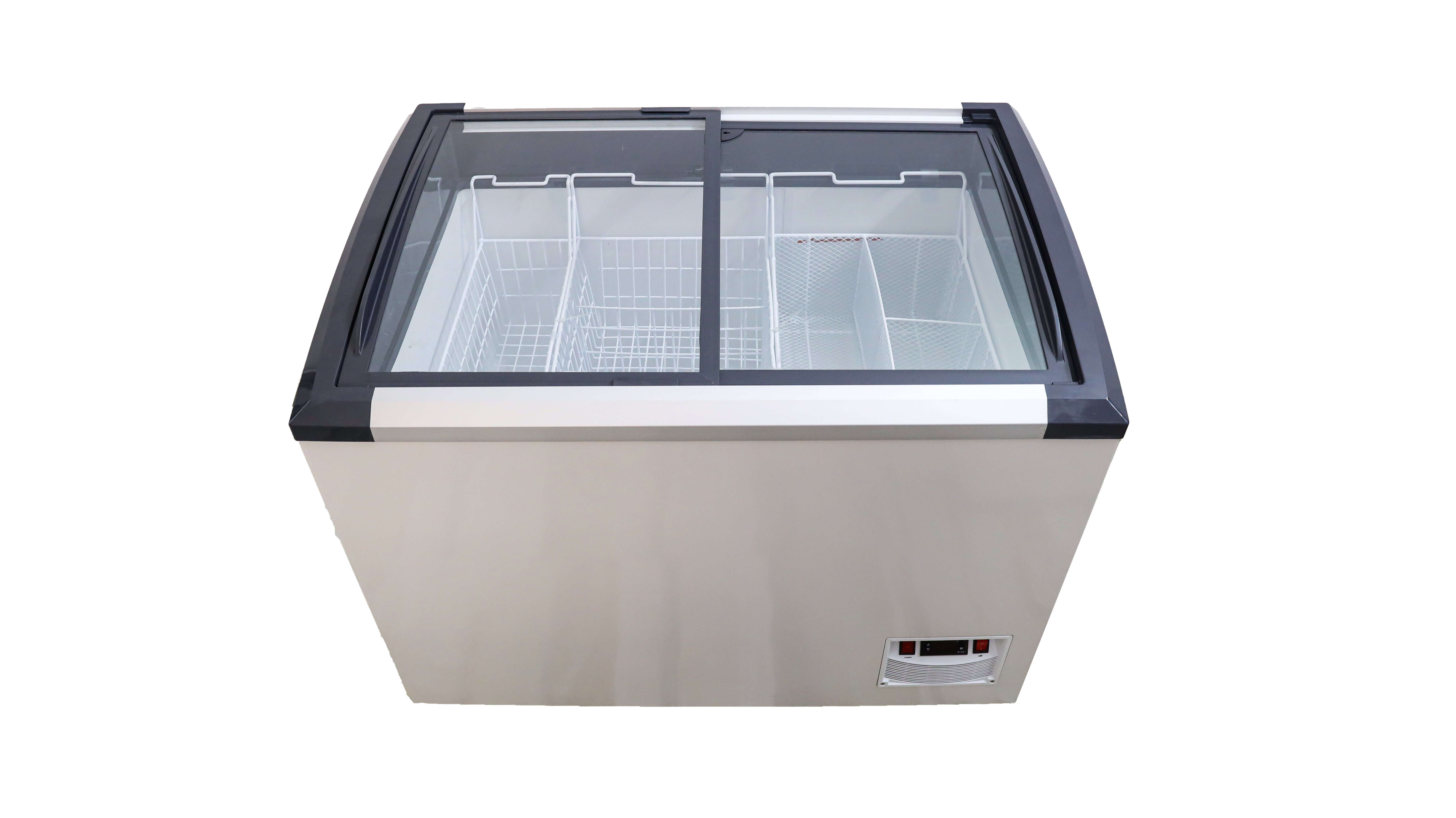 فريزر عرض بطح باب زجاج